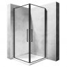 Cabina EGO-ABRA Black, 80x80cm, 90x90cm si 80x100cm, sticla securizata 6mm, 2 usi Batante