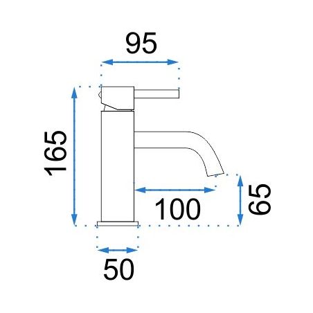 Baterie lavoar EGO-Lungo Low, montaj pe lavoar, perlator, finisaj L.Gold