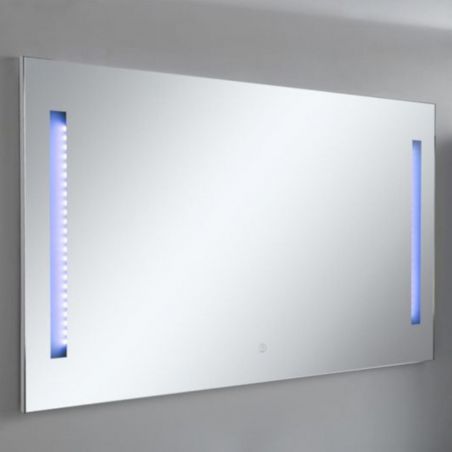 Oglinda pentru baie EGO - Giselle, cu iluminare LED, intrerupator cu touch, 92 X 62, alb sau negru