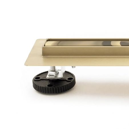 Rigola scurgere dus, Ego-Neo Slim Mirror Gold Pro, dimensiuni intre 50 - 100 cm, completa, finisaj gold