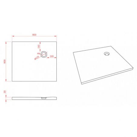 Cadita dus Ego-Athena, compozit mineral, Alb mat, diferite dimensiuni