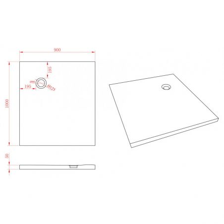 Cadita dus Ego-Athena, compozit mineral, Alb mat, diferite dimensiuni