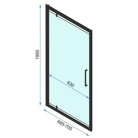 Cabina dus Ego-Rapid Swing Black, 3 laturi, 80-100 x 70-150 x 195 cm, sticla securizata 6mm, usa batanta, Easy Clean