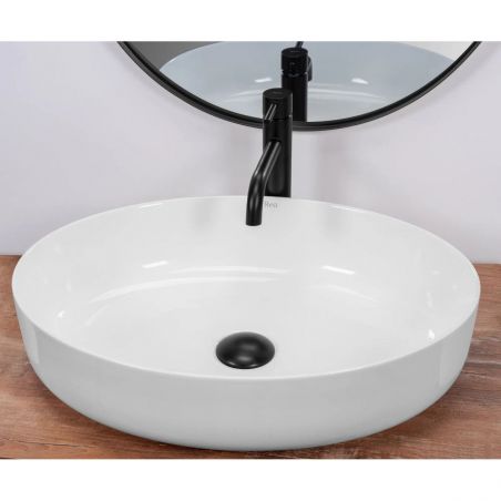 Lavoar EGO Queen, Alb, 55x41.5 cm, montaj pe blat, ceramica sanitara