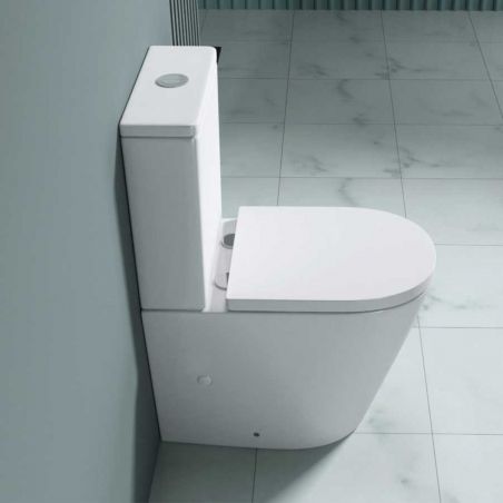 Vas toaleta, wc EGO-179T, pe podea, capac Soft Close, ceramica, 62 x 34 cm