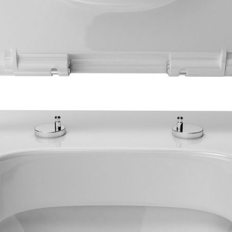 Vas toaleta, wc EGO-179T, pe podea, capac Soft Close, ceramica, 62 x 34 cm