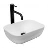 Lavoar Ego Belinda Mini, Alb, 36x25 cm, montaj pe blat, ceramica sanitara