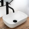 Lavoar Ego Belinda Mini, Alb, 36x25 cm, montaj pe blat, ceramica sanitara