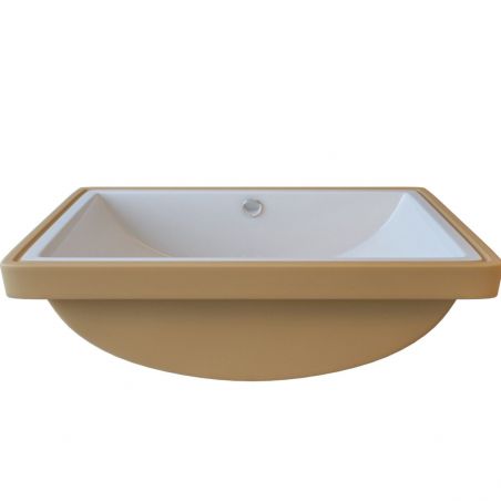 Lavoar Romeo, Alb, 53x37 cm, montaj ingropat, ceramica sanitara