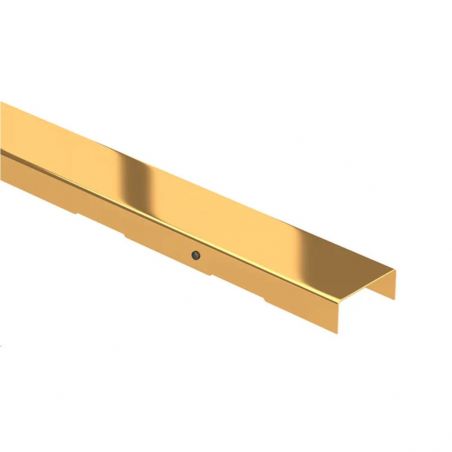Rigola Dus, sifon Smart Pipe, Premium low Gold,  dimensiuni intre 60-90 cm, latime 7,6 cm, otel inoxidabil