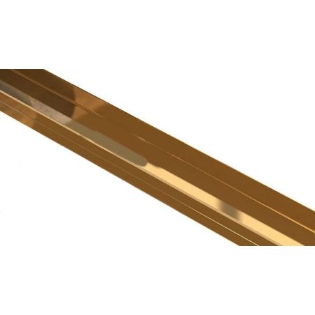 Rigola Dus, sifon Smart Pipe, Premium Black & Gold, dimensiuni intre 60-90 cm,  latime 7,6 cm, otel inoxidabil