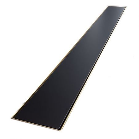 Rigola Dus, sifon Smart Pipe, Premium Black & Gold, dimensiuni intre 60-90 cm,  latime 7,6 cm, otel inoxidabil