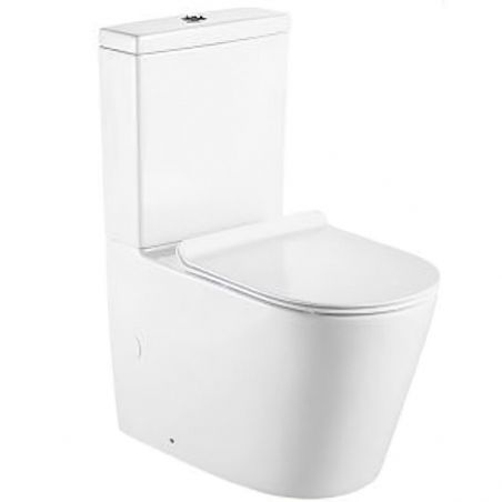 Capac Duroplast inchidere Soft-Close pentru vas wc Galo, Lazio, Dario Alb