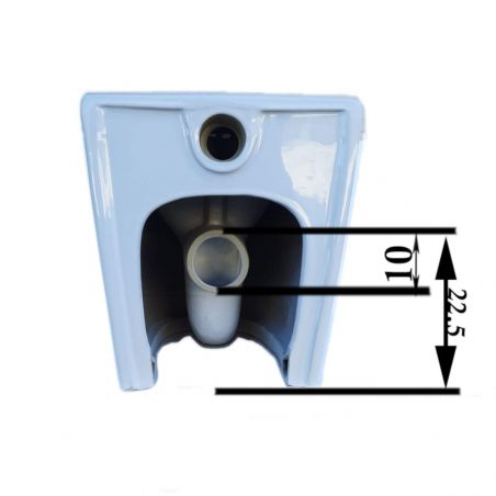 Vas WC EGO Galo, Rimless, Alb, 55x36 cm montaj podea, capac duroplast slim soft-close inclus