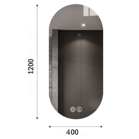 Oglinda Led, Dezaburire, Touch, 5 mm, 3 Culori, Intensitate reglabila, dimensiuni 50x100-40x120 cm, Victoria