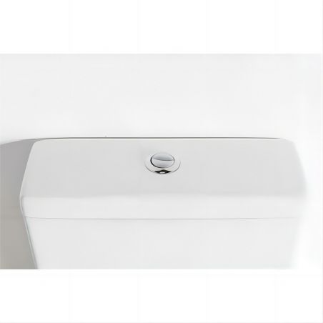 Vas WC EGO Dario Rimless, rezervor inclus, 2 piese, Alb Lucios, 60x36 cm, montaj podea, capac duroplast slim soft-close inclus