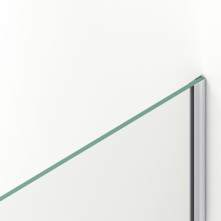 Perete dus Walk-In Ultra-Slim, sticla securizata de 8 mm, dimensiuni 80-120x200 cm, profile crom, Nano Easy Clean, Matia