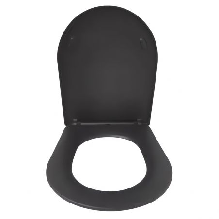 Capac Duroplast inchidere Soft-Close pentru vas wc Ben Negru Mat