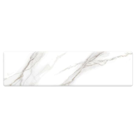 Cadita de dus, Alb Calacatta, finisaj Marble Mat, compozit mineral, dimensiuni 100-160x80-90 cm, decupabila, Antonio