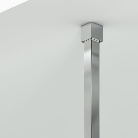 Perete dus Walk-In, sticla securizata de 8 mm, dimensiuni 100-120x200 cm, Profil si maner Crom, Armando