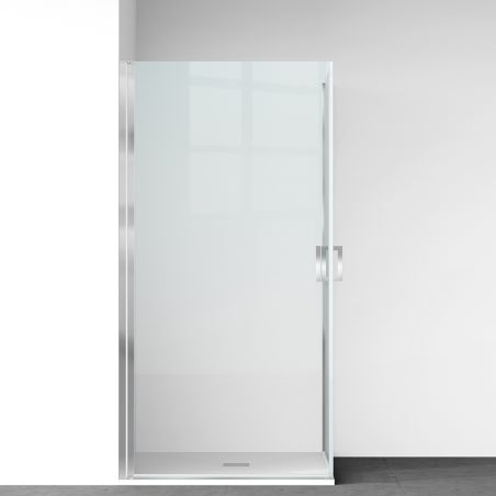 Cabina de dus, sticla securizata 6mm , Transparent, Crom, 2 usi Batante,dimensiuni 70,80,90 x 195 cm, Hera