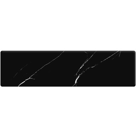 Cadita de dus, Negru Marquina, finisaj Marble Mat, compozit mineral, dimensiuni 100-160x80-90 cm, decupabila, Antonio