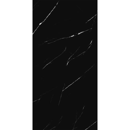 Cadita de dus, Negru Marquina, finisaj Marble Mat, compozit mineral, dimensiuni 100-160x80-90 cm, decupabila, Antonio