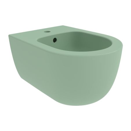 Set vas wc si bideu, Verde Mint, Mat, Power Color, montaj suspendat, 49x36 cm, colectia Michael