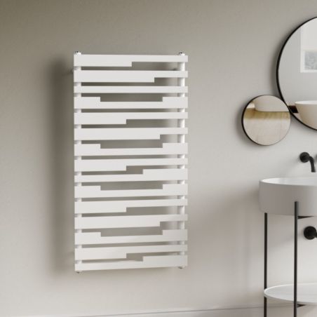 Calorifer  Alb, 112x60 cm, 662 W, 15 elementi, radiator Portprosop din otel, Emir