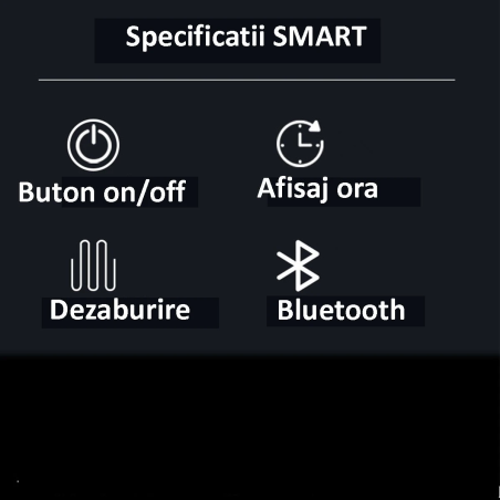 Oglinda Smart Led, Bluetooth, 3 Culori, 5 mm, senzor, afisaj timp, temperatura, dezaburire, Touch, 70x120 cm, Rubin